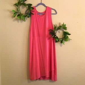Light-medium coral dress. Never worn. One lose stitch. Super soft, cozy, fitted.